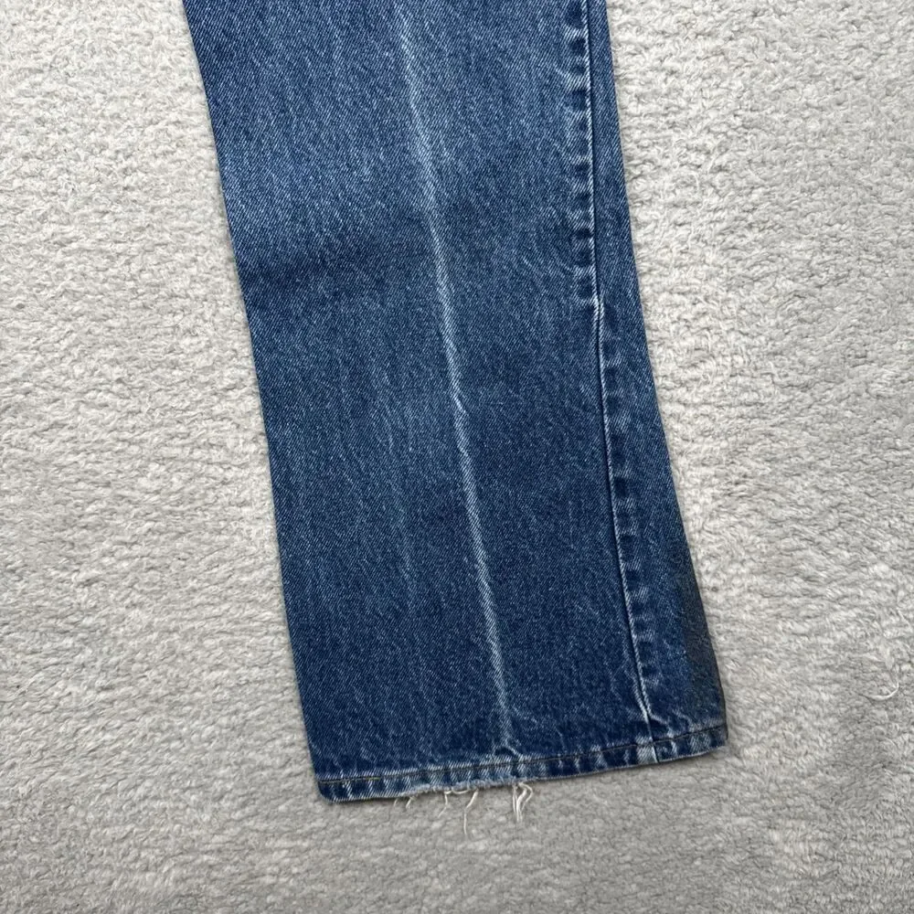 Vintage 70’s Levi’s 646 Orange Tab Bellbottom Flare Faded Denim Jeans Size 30x31